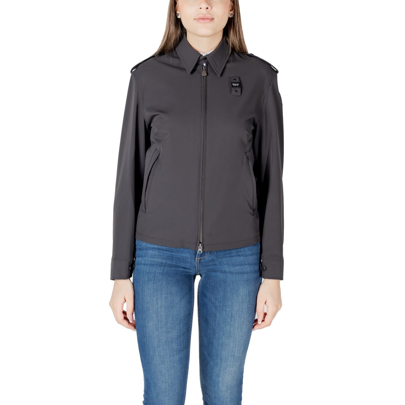 Blauer Femme Jaquettes