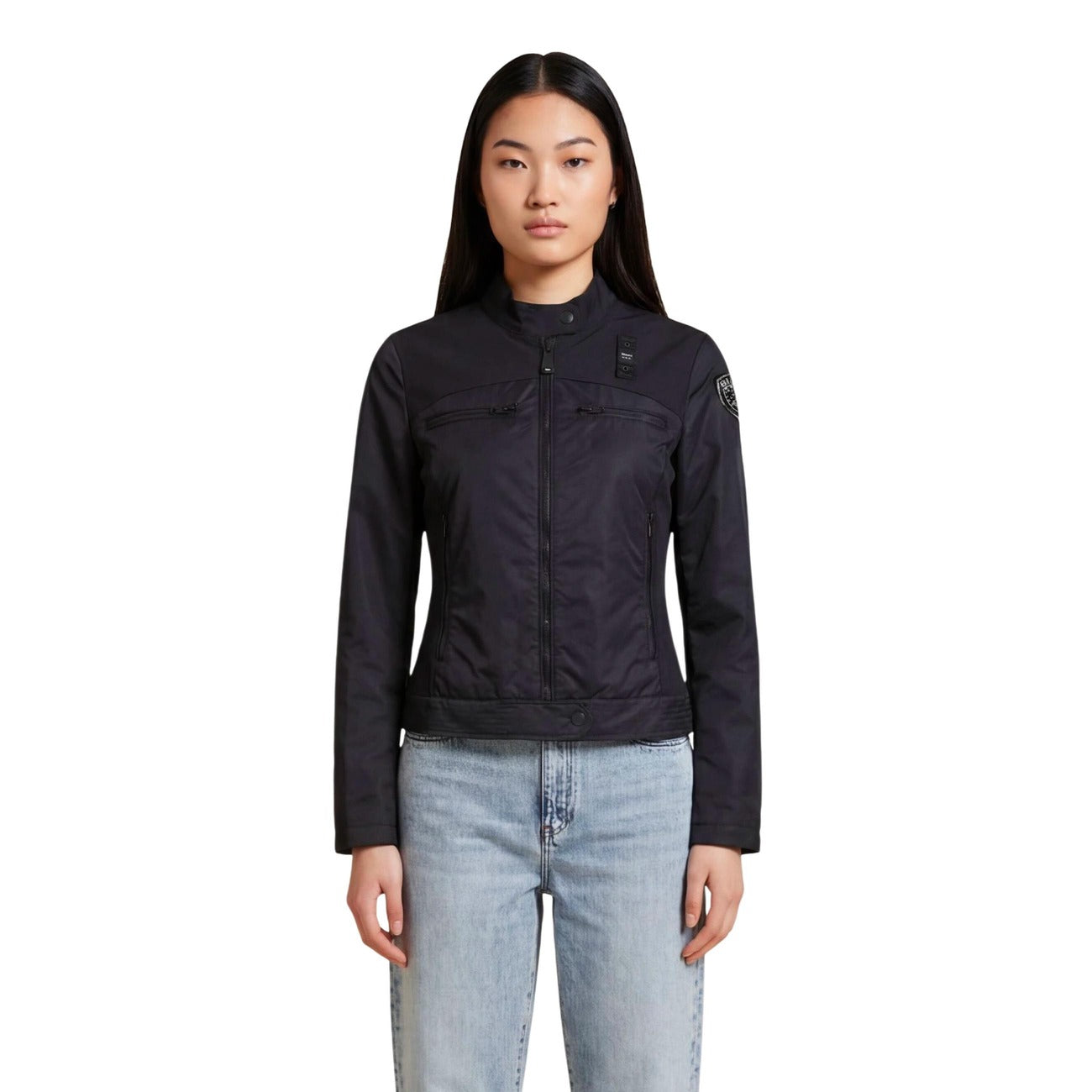 Blauer Femme Jaquettes